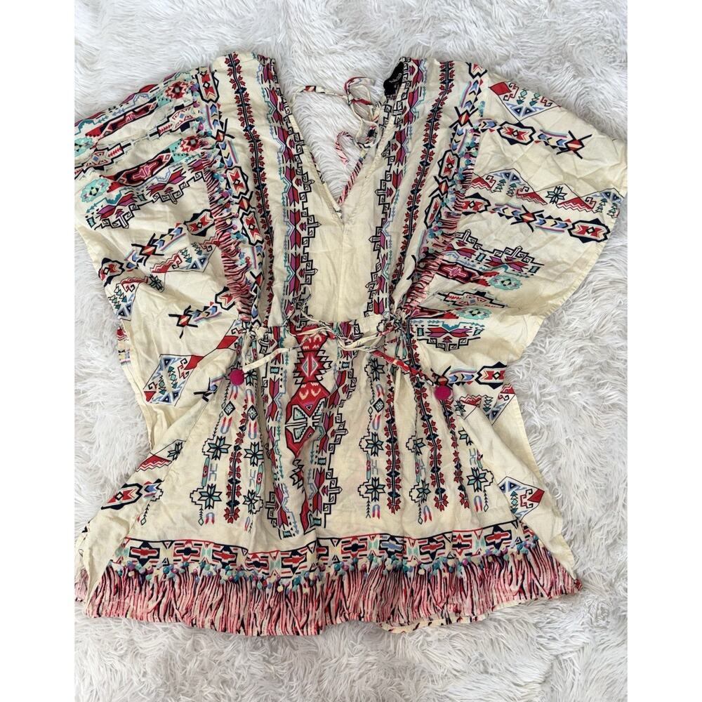 Aakaa Women’s S Boho Style Tunic/beach Cover Up Top. Roomy, Pretty, Exc. Quality